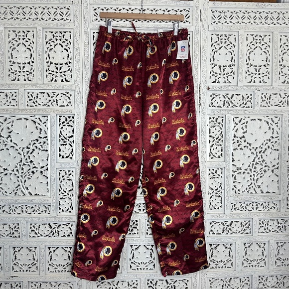 Washington Commanders NFL Football Satin Pajama Pants Womens Sz Small - Picture 1 of 7